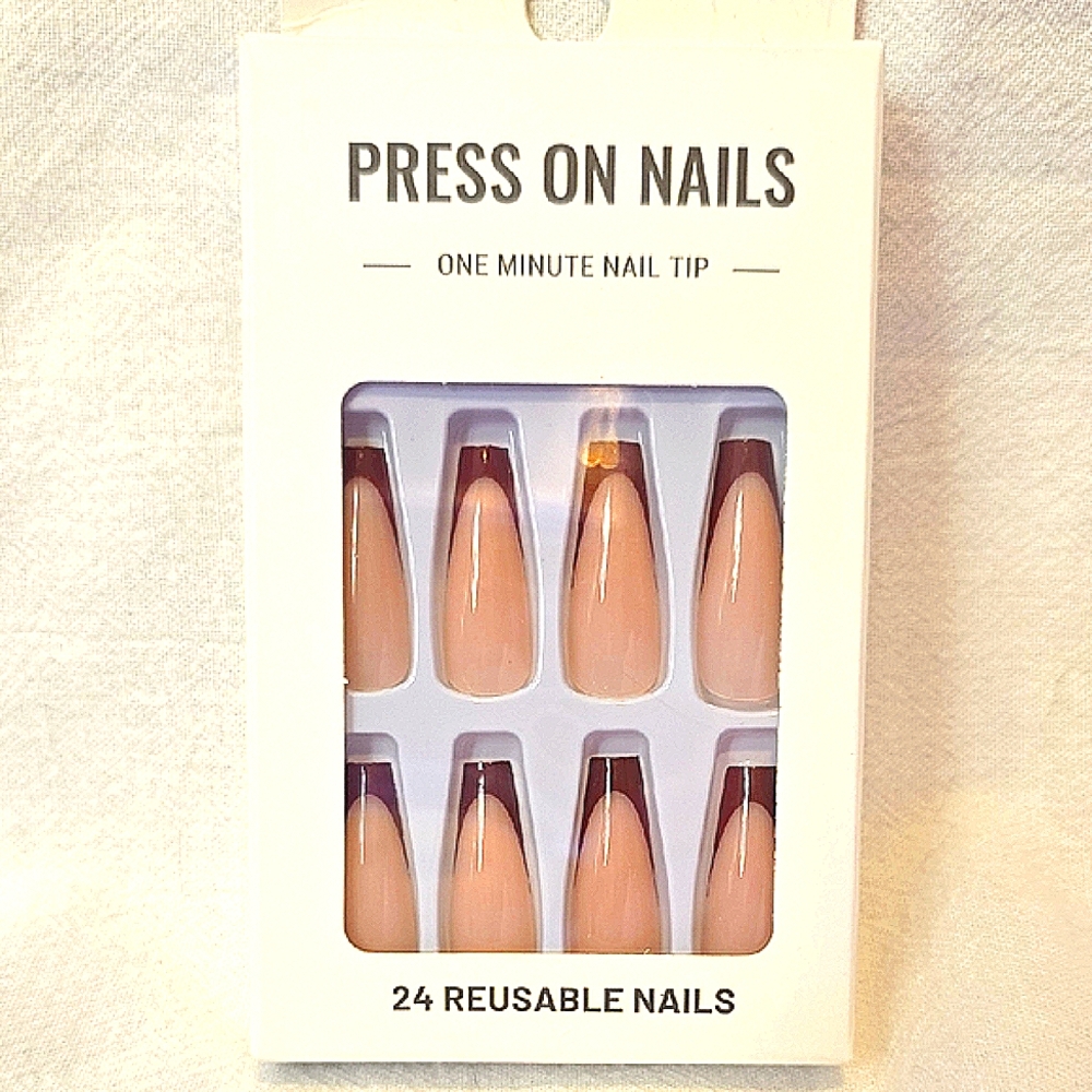 Reusable Press On Nails - Pink